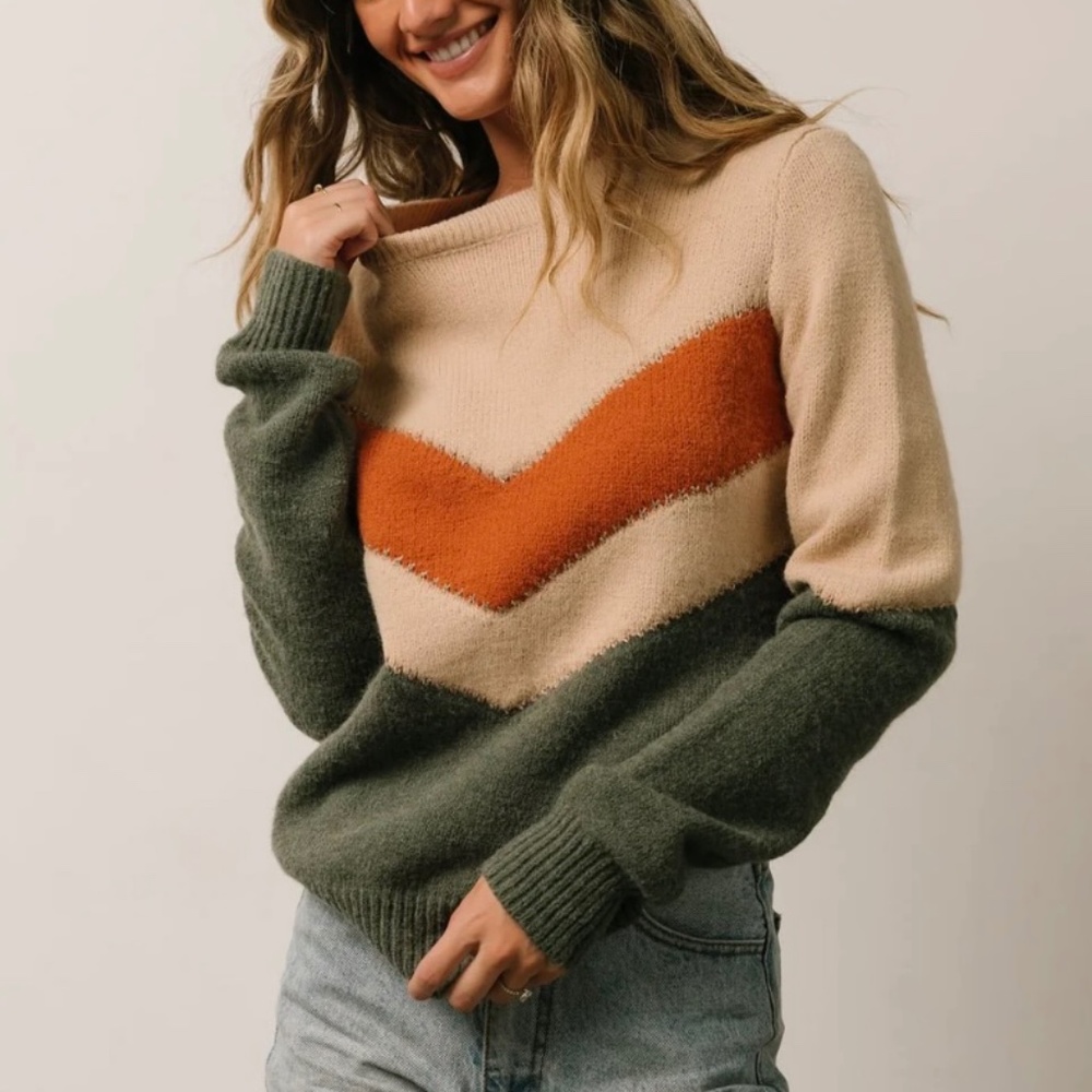 NWT Baltic Born Rowen Color Block Sweater - Sz L